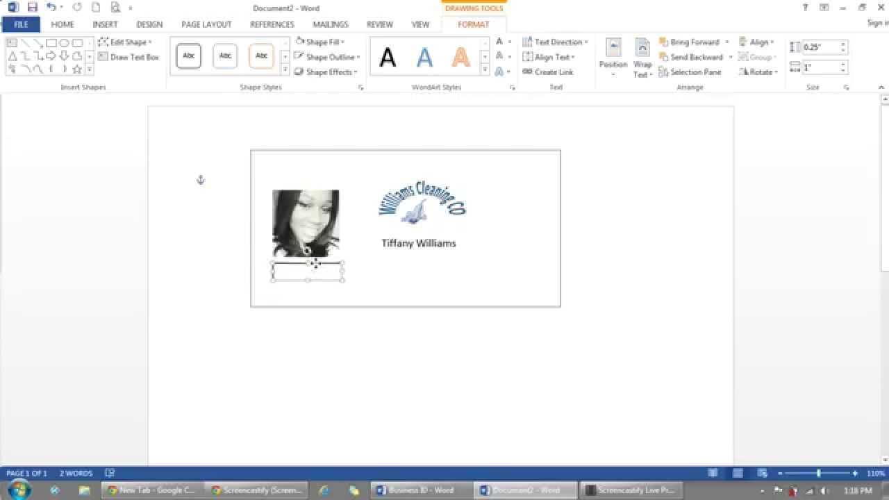 How To Make Id Cards On Microsoft Word – Calep.midnightpig.co In Id Badge Template Word