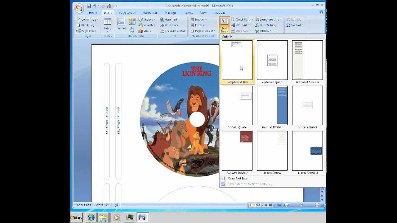 How To Make Labels For Cd Dvd Disc – Youtube Throughout Blank Cd Template Word