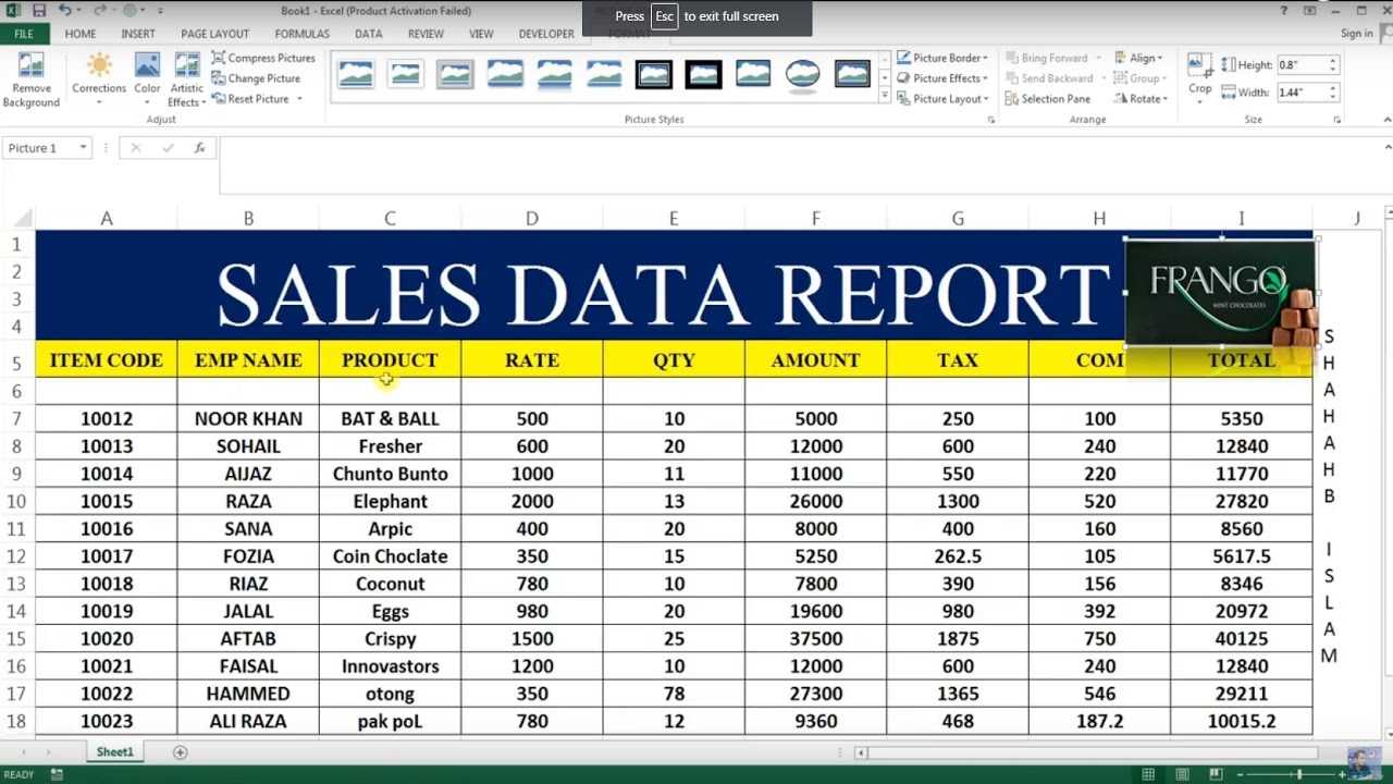How To Make Sales Report In Excel # 26 Throughout Sale Report Template Excel