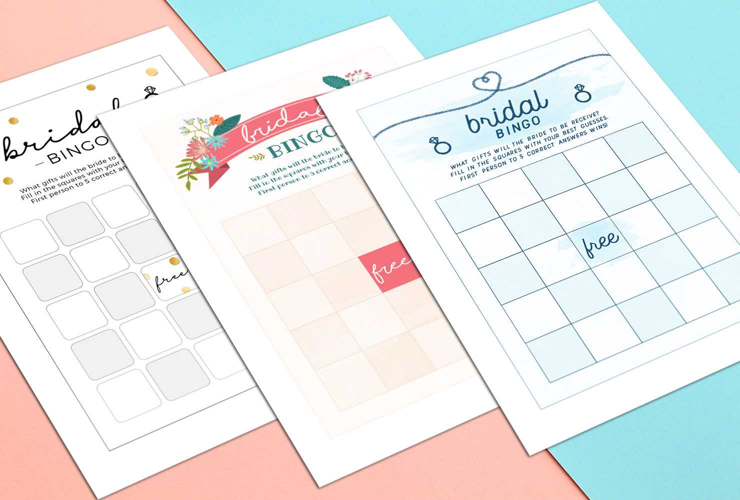 How To Play Bridal Shower Bingo (With Printables) | Shutterfly Intended For Blank Bridal Shower Bingo Template