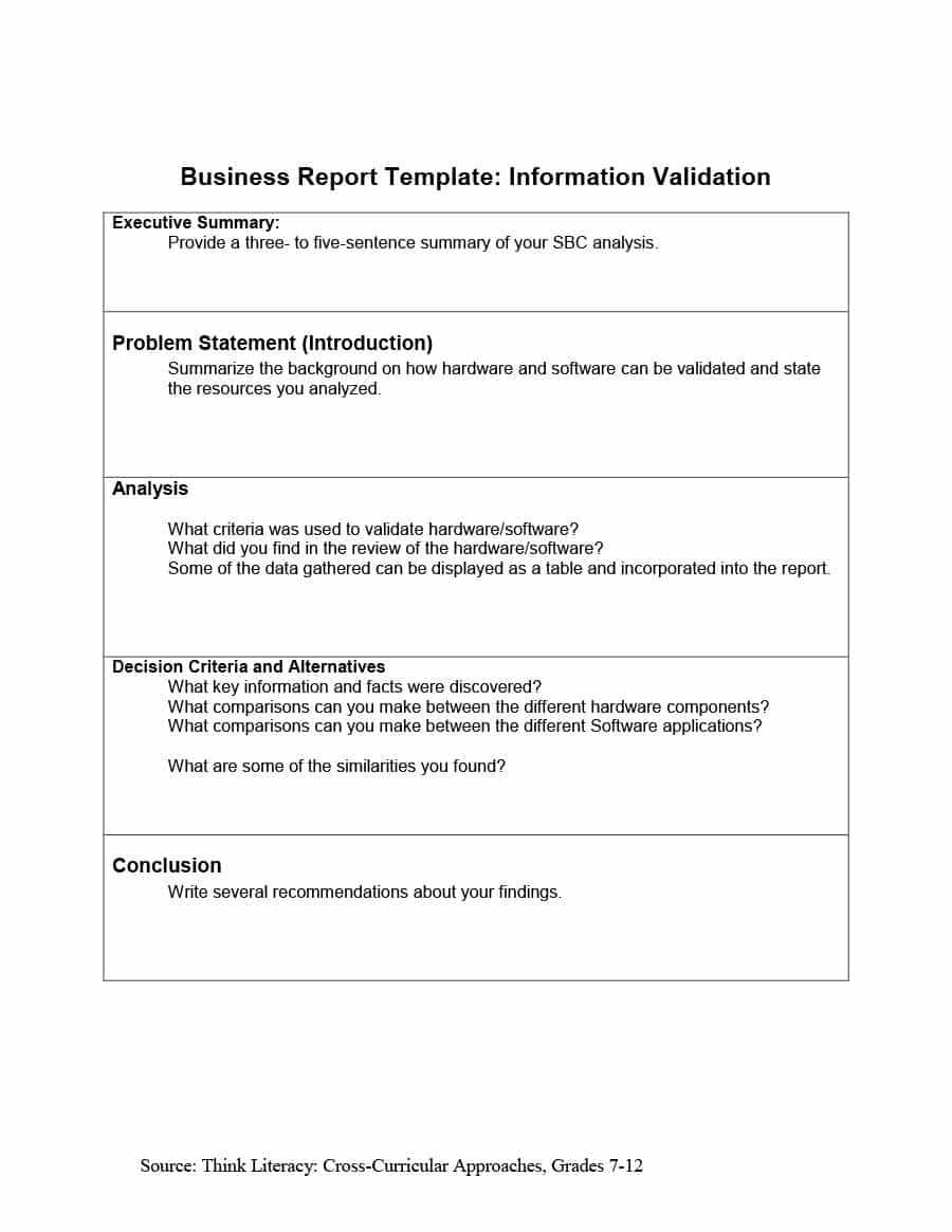 How To Write A Business Report Template – Calep.midnightpig.co With Regard To Template On How To Write A Report
