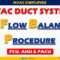 Hvac Training – Duct Air Balancing Calculation Within Air Balance Report Template