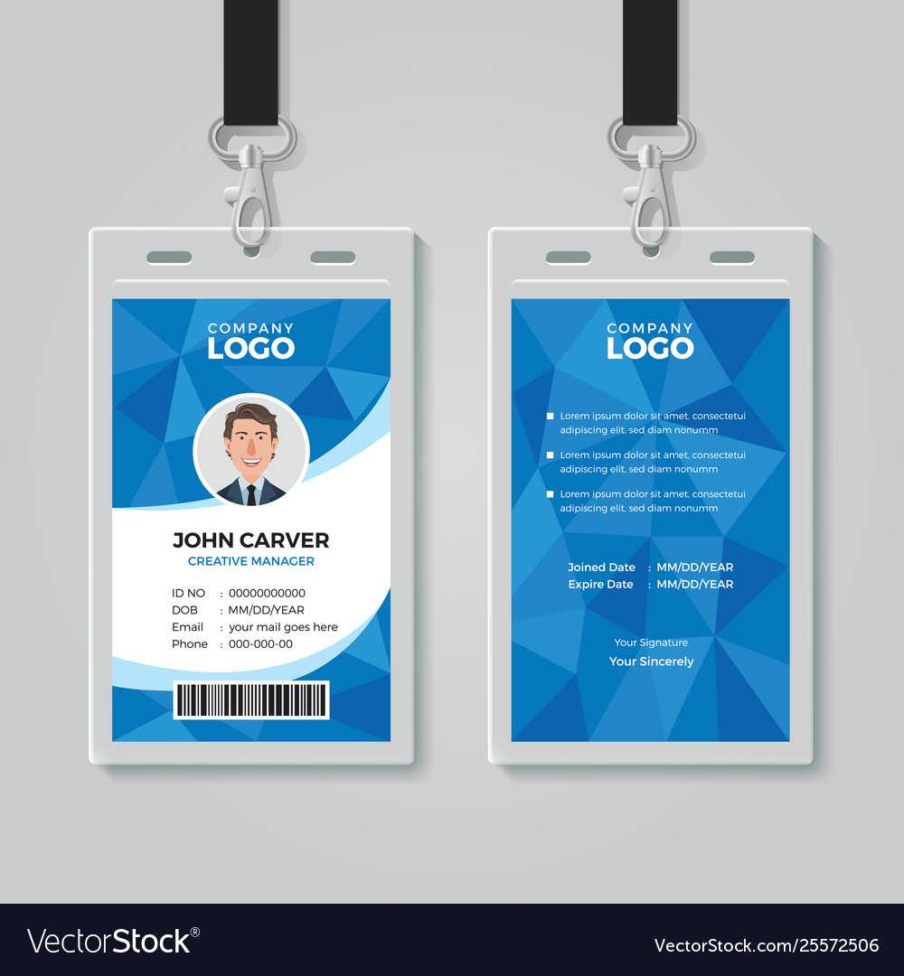 Id Card Template – Dalep.midnightpig.co With Id Badge Template Word