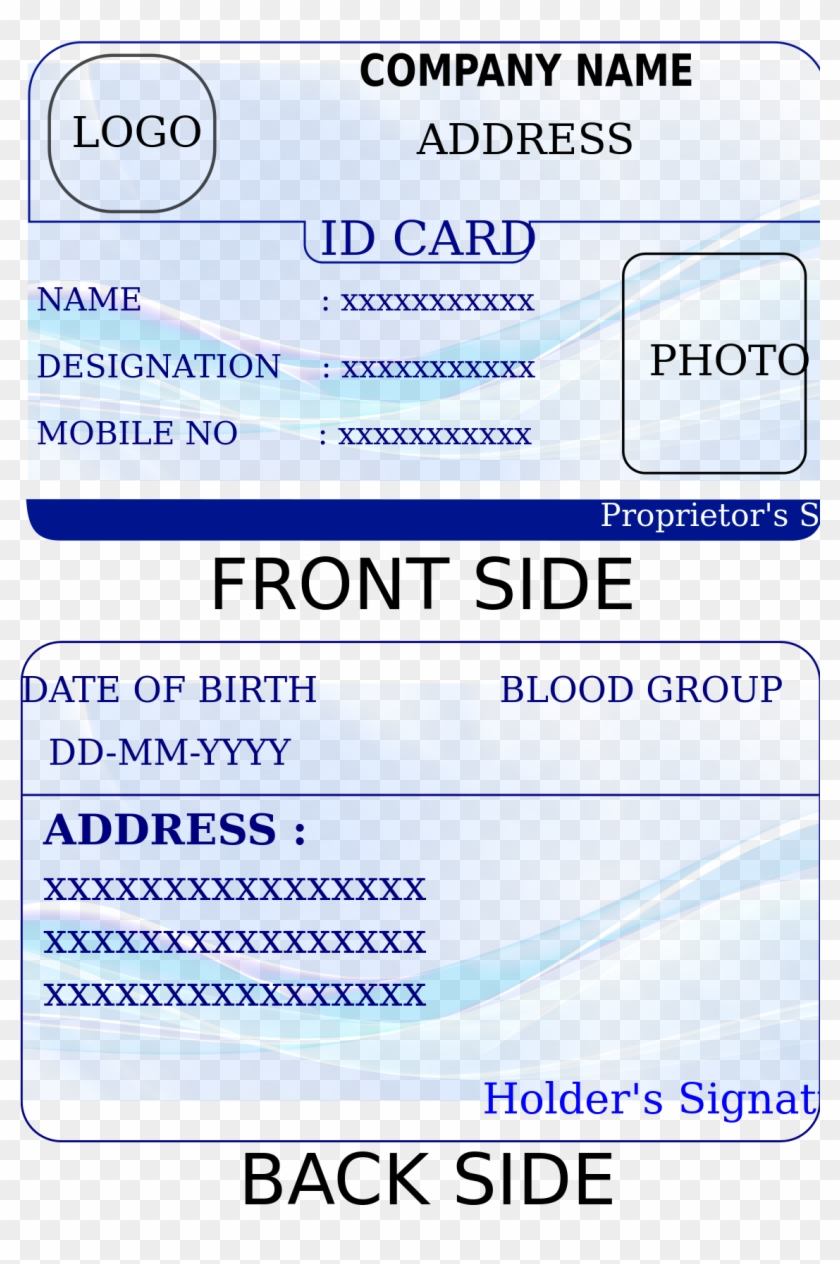 Id Card Template – Identification Card Template Printable Throughout Soccer Report Card Template