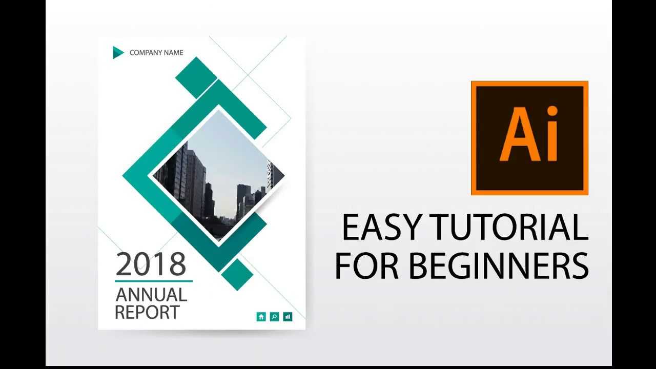 Illustrator Tutorial : How To Design Annual Report Cover, Brochure, Flyer  Template Regarding Illustrator Report Templates