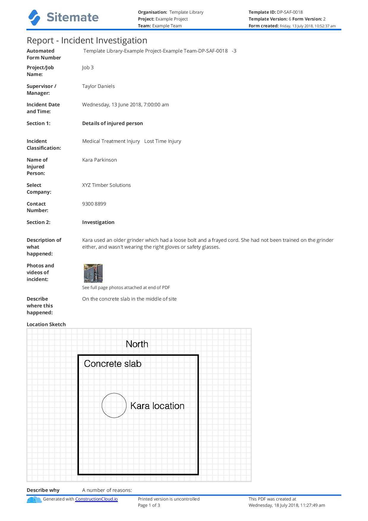 Incident Investigation Report Template (Better Than Word And With Workplace Investigation Report Template