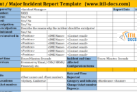 Incident Report Template | Major Incident Management – Itil Docs in Incident Report Template Itil