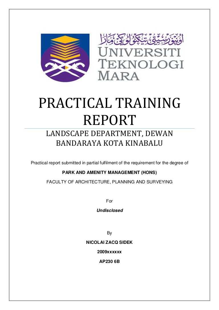 Industrial Training Report Graphic Design – Yeppe In Training Report Template Format