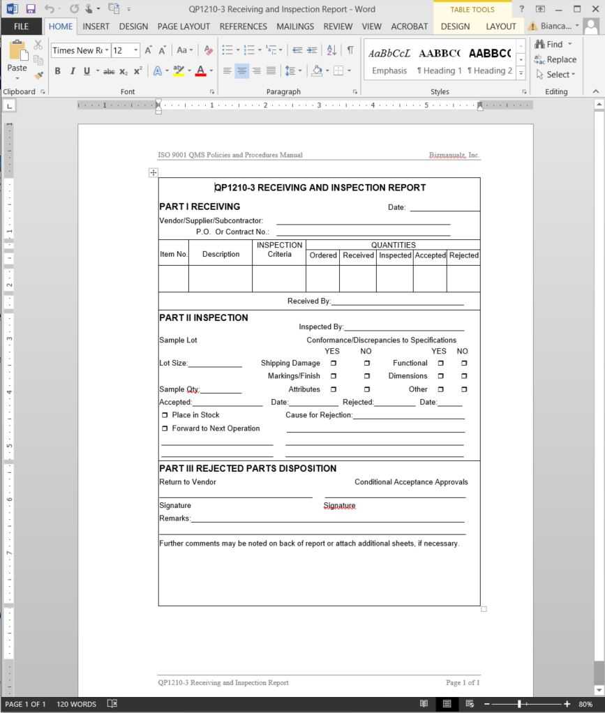 Inspection Report Template – Dalep.midnightpig.co With Regard To Engineering Inspection Report Template