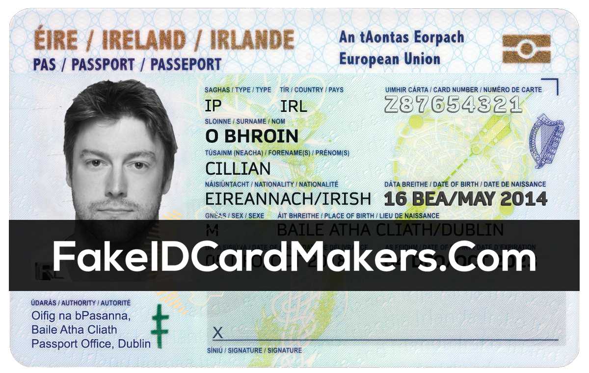 Ireland Id Card Template Psd [Irish Proof Of Identity] With Regard To Blank Social Security Card Template Download