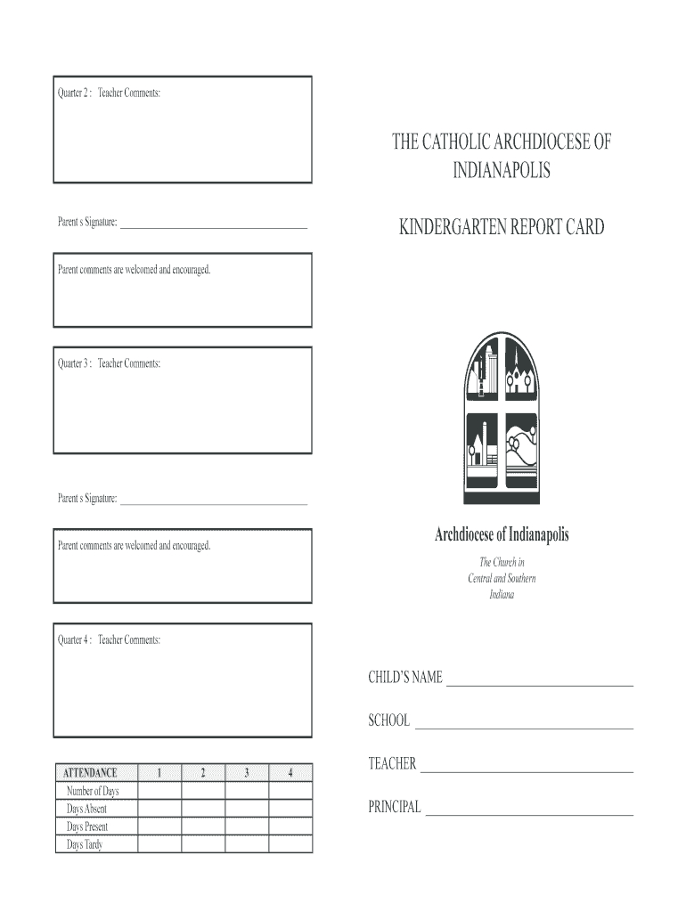 Kindergarten Report Card Template – Fill Online, Printable For Kindergarten Report Card Template