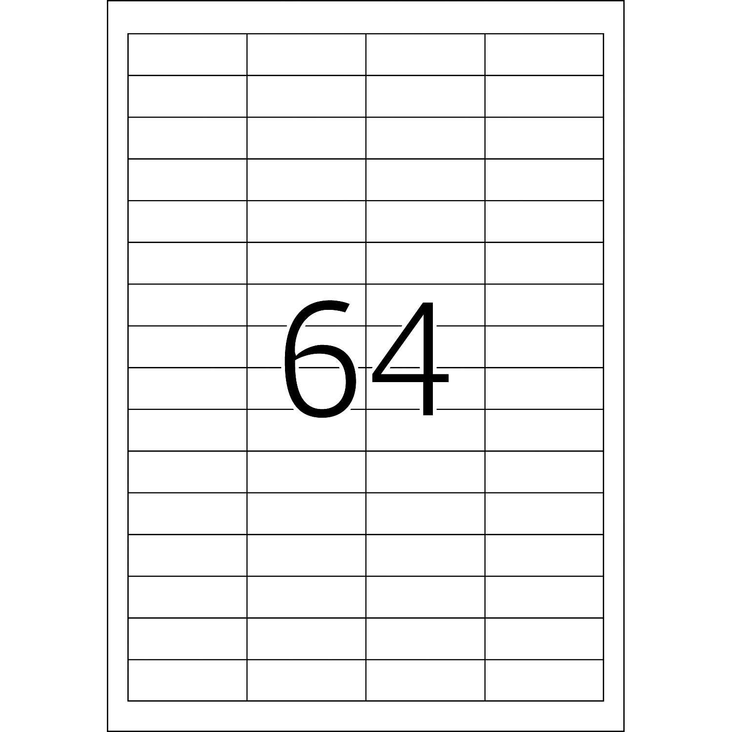 Word Label Template 16 Per Sheet A4