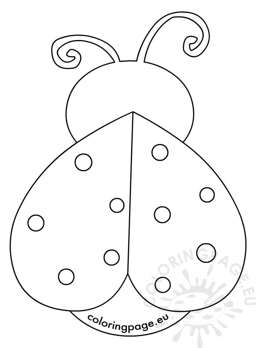 Ladybug Template - Dalep.midnightpig.co With Regard To Blank Ladybug Template