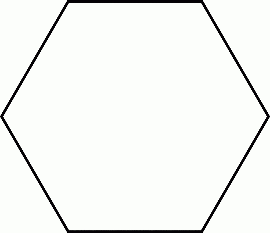 Large Hexagon For Pattern Block Set | Clipart Etc Intended For Blank Pattern Block Templates