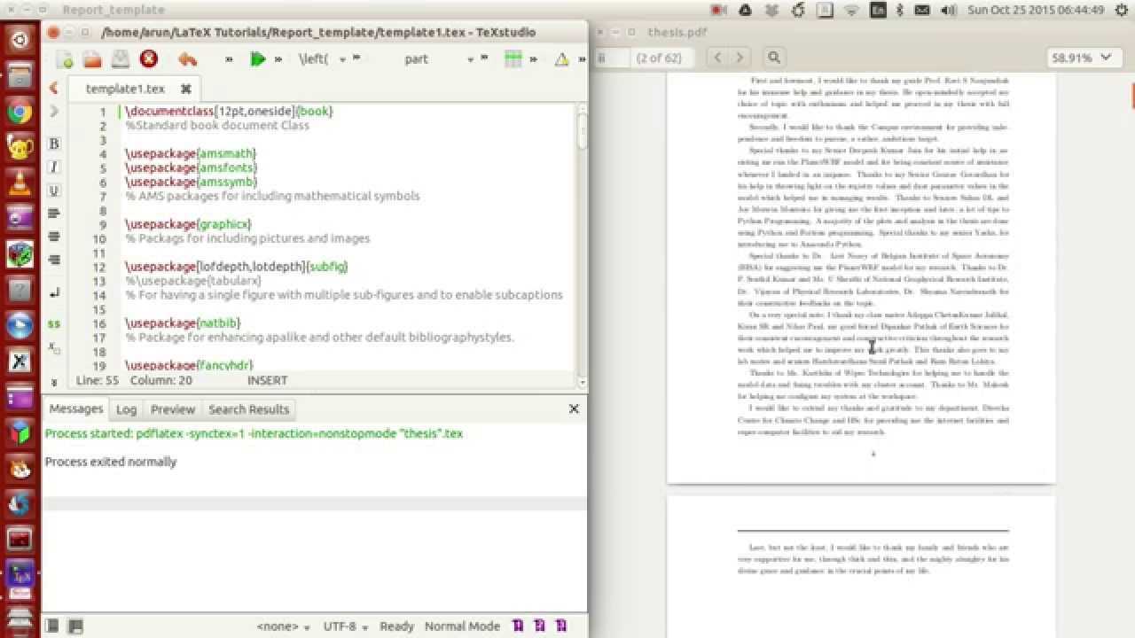 Latex Programming : 053 : Making Your Own Thesis/report Template Part 1 Of 4 With Latex Template For Report