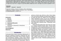Latex Typesetting - Showcase within Technical Report Latex Template