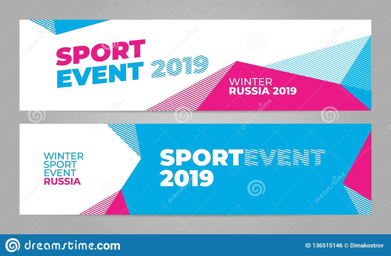 Layout Banner Template Design For Winter Sport Event 2019 In Sports Banner Templates