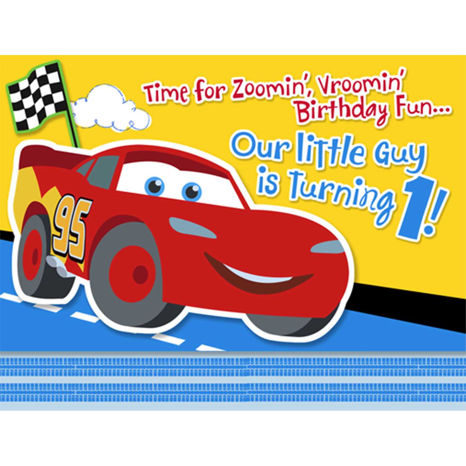 Library Of Disney Cars 1St Birthday Clip Transparent Intended For Cars Birthday Banner Template