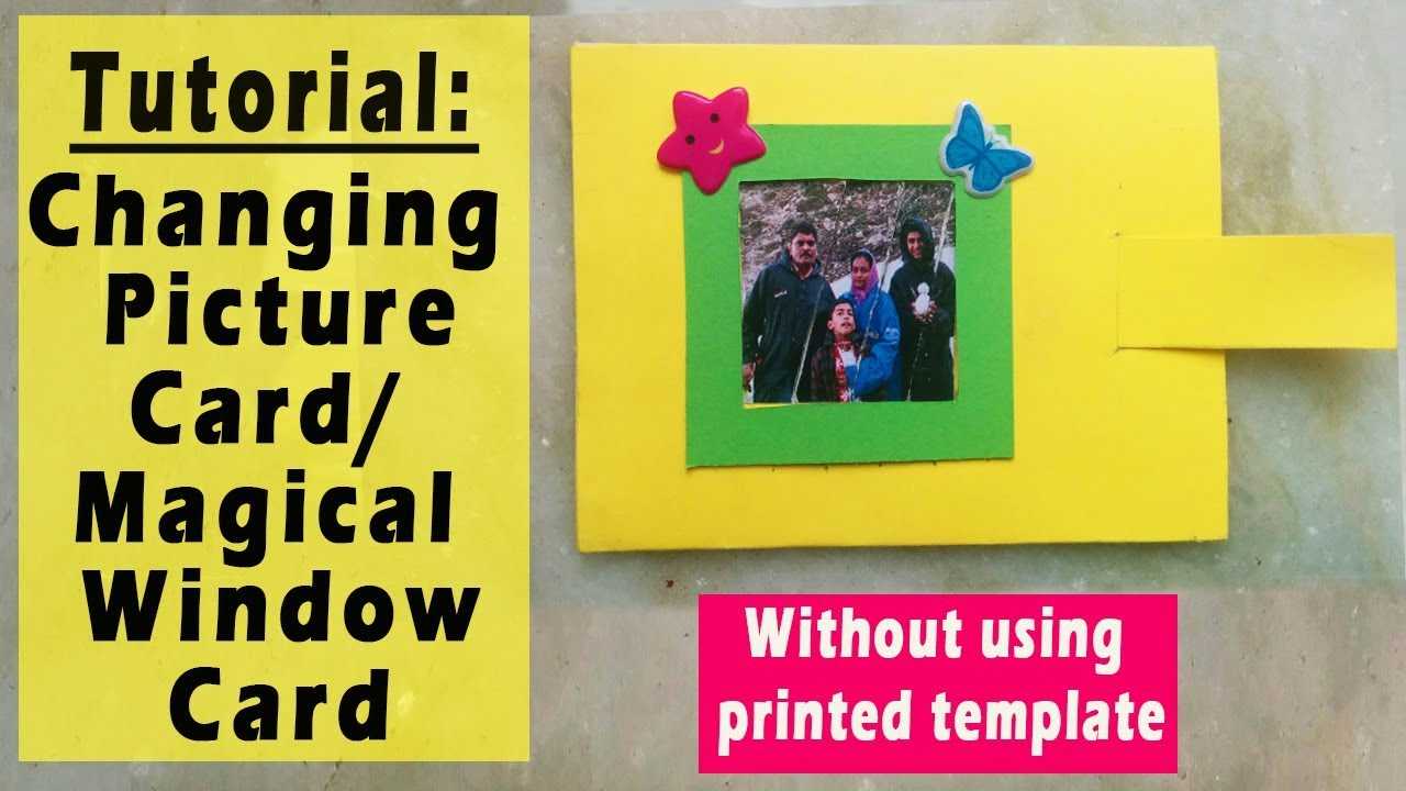 Magical Window/changing Picture Card Tutorial:without Using Printed Template With Boyfriend Report Card Template