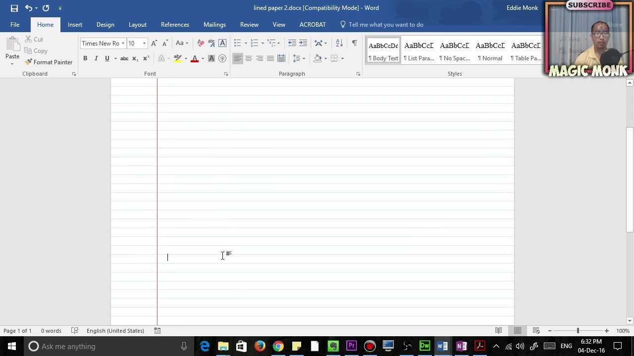 Make Lined Paper In Word – Dalep.midnightpig.co For Notebook Paper Template For Word 2010