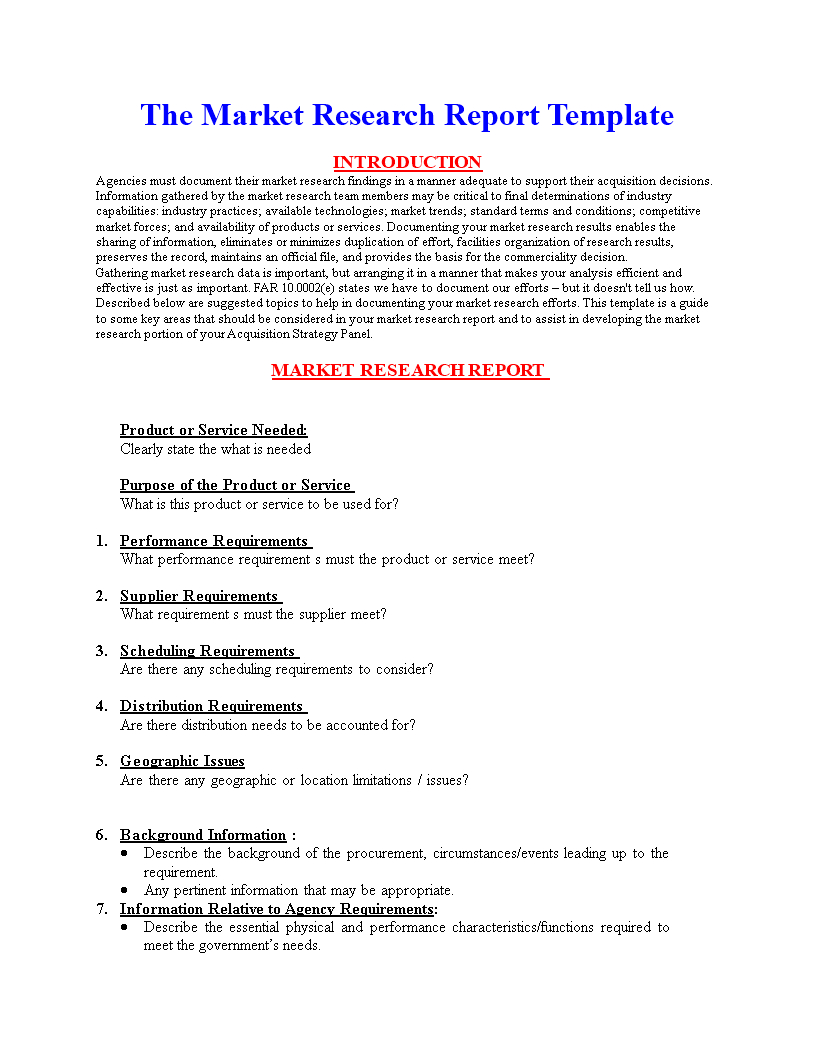 Market Research Document Template – Calep.midnightpig.co With Regard To Research Report Sample Template