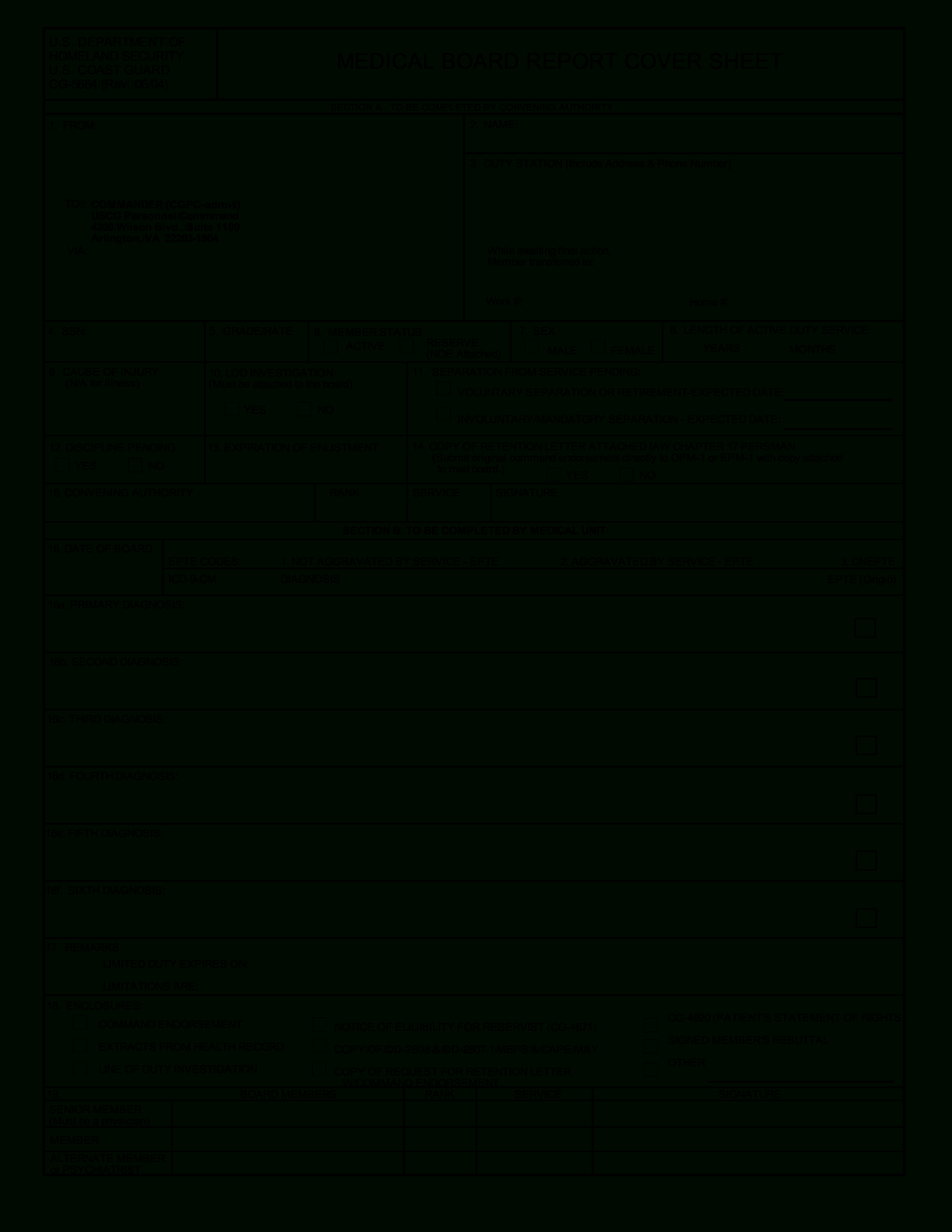 Medical Report Cover Sheet | Templates At Within Medical Report Template Free Downloads