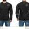 Men In Blank Black Pullover, Front And Back View, White Regarding Blank Black Hoodie Template