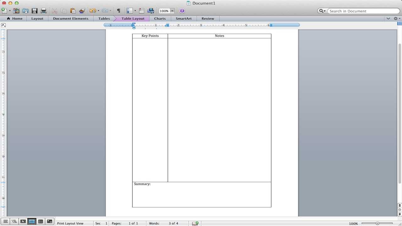 Microsoft Word Note Taking Template – Dalep.midnightpig.co With Regard To Cornell Note Template Word