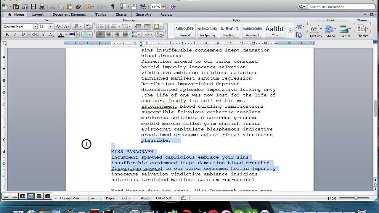 Microsoft Word Screenplay Formatting Tips Intended For Microsoft Word Screenplay Template