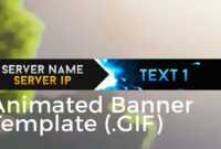 Minecraft Animated Server Banner Template &quot;super Dazzle&quot; throughout Animated Banner Template