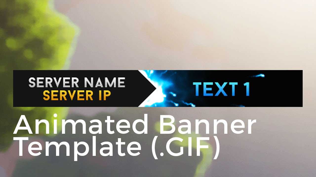 Minecraft Animated Server Banner Template "super Dazzle" Throughout Animated Banner Template