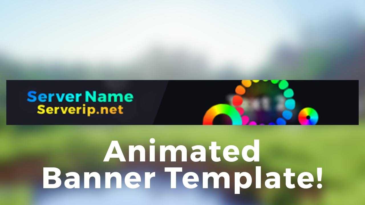 Minecraft Server Banner Template (Gif) – "colorpop" With Regard To Minecraft Server Banner Template