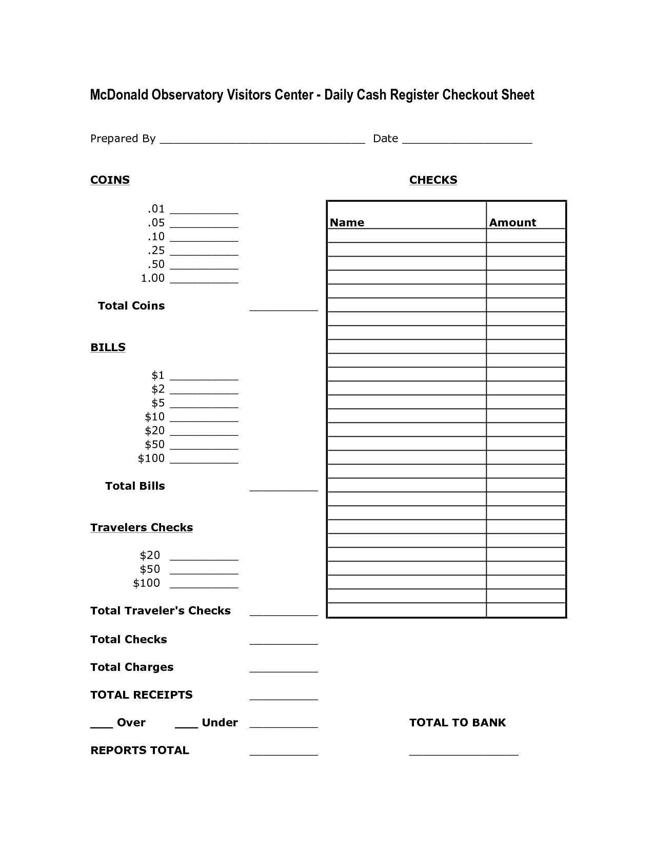 Money Counting Change Worksheet | Printable Worksheets And Within End Of Day Cash Register Report Template