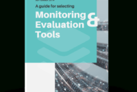 Monitoring And Evaluation Tools inside Monitoring And Evaluation Report Writing Template