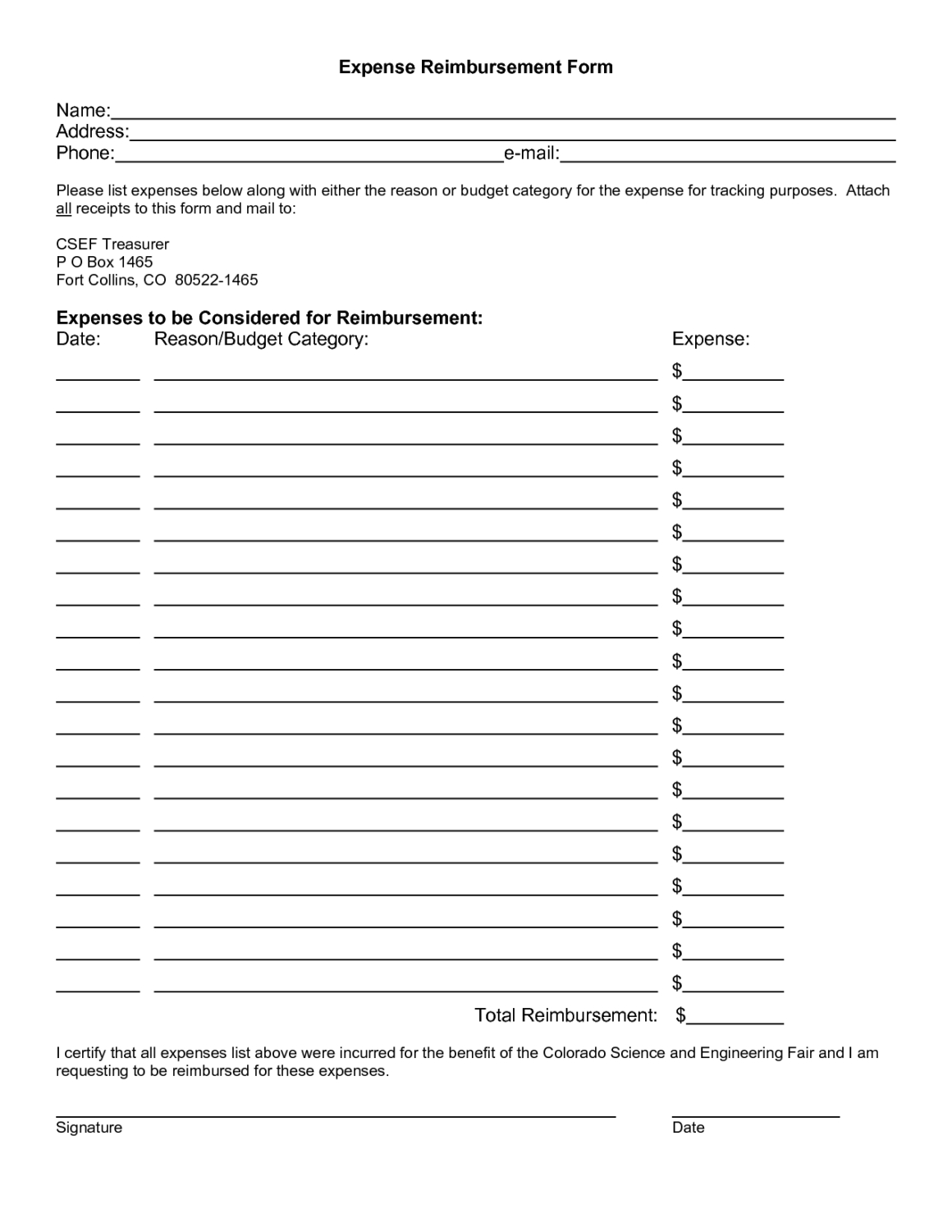 Ms Excel Claim And Reimbursement Request Form Template For Inside Travel Request Form Template Word