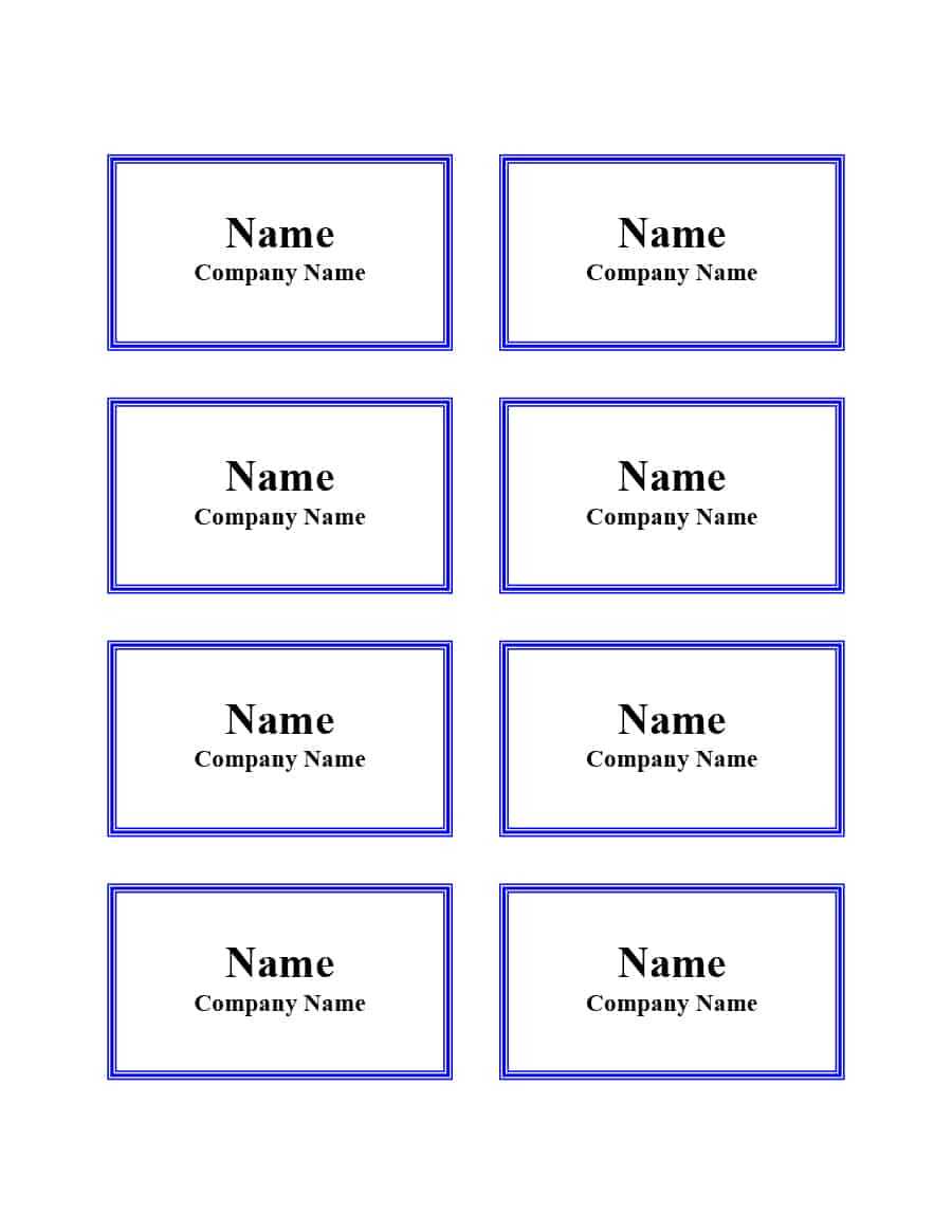 Name Tag Templates Word - Calep.midnightpig.co Throughout Visitor Badge Template Word