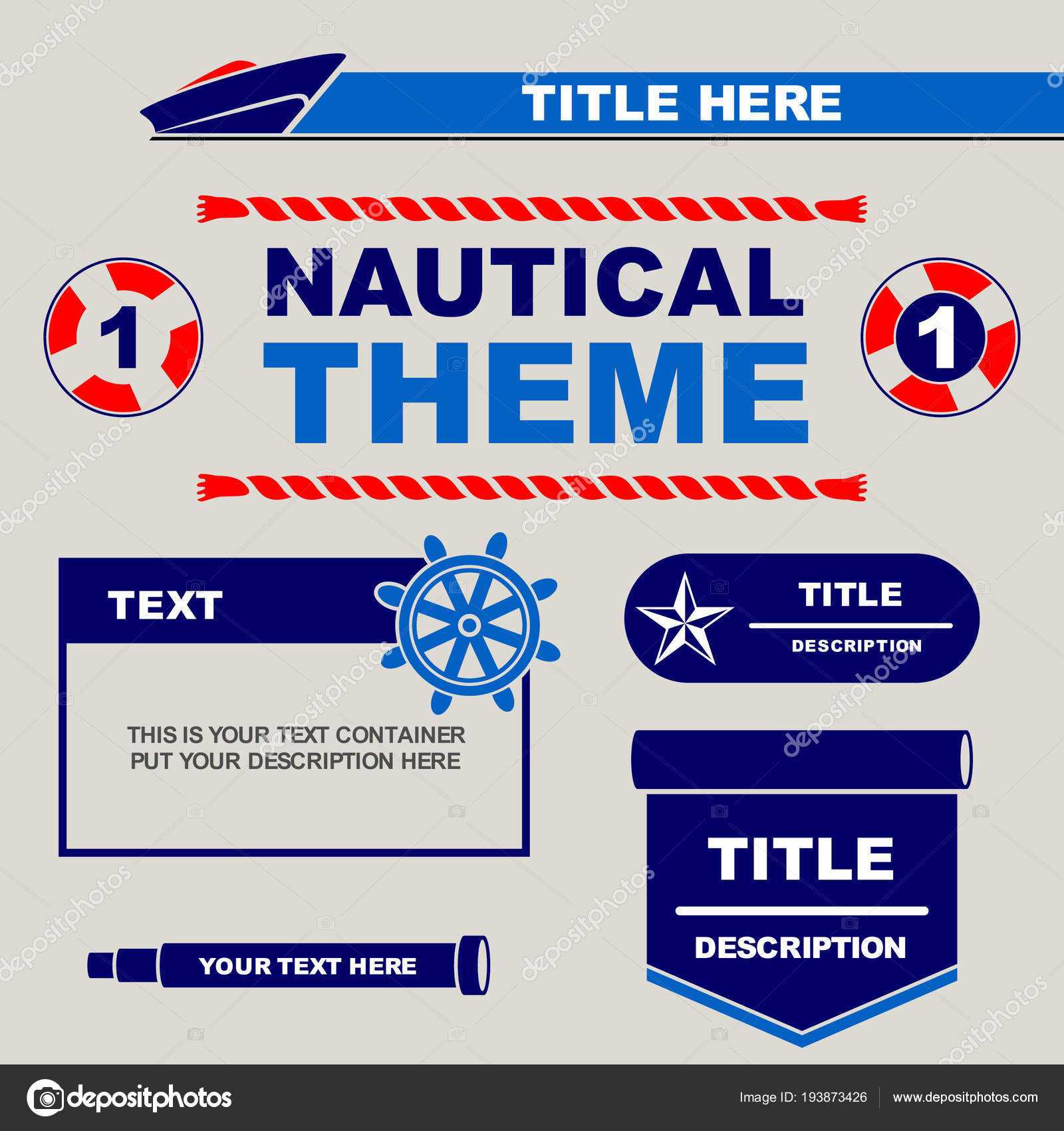 Nautical Theme Design Template You Can Use Flyers Banner Regarding Nautical Banner Template