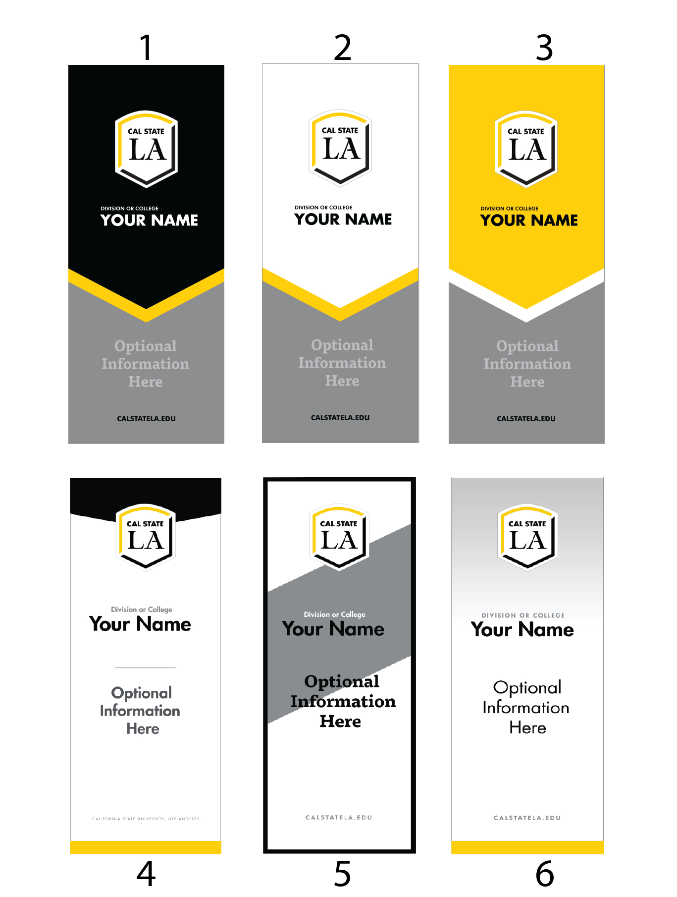 New Brand Templates | Cal State La Intended For College Banner Template
