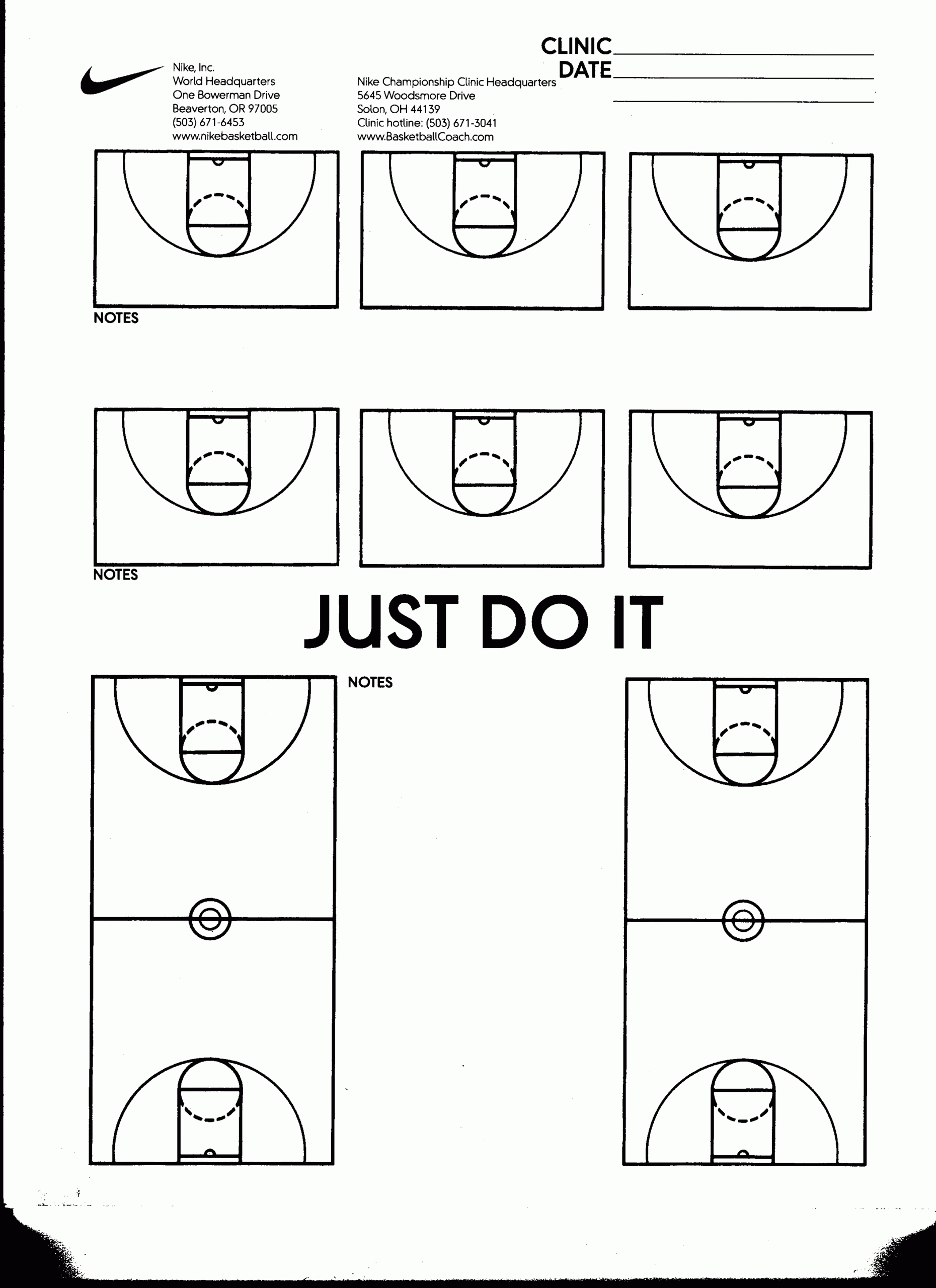 Nike Template | Hoop Infusion Within Scouting Report Basketball Template