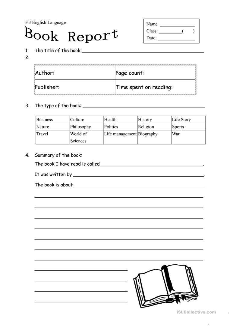 Nonfiction Book Reports Levitt, Carrie / Reports Within Nonfiction Book Report Template