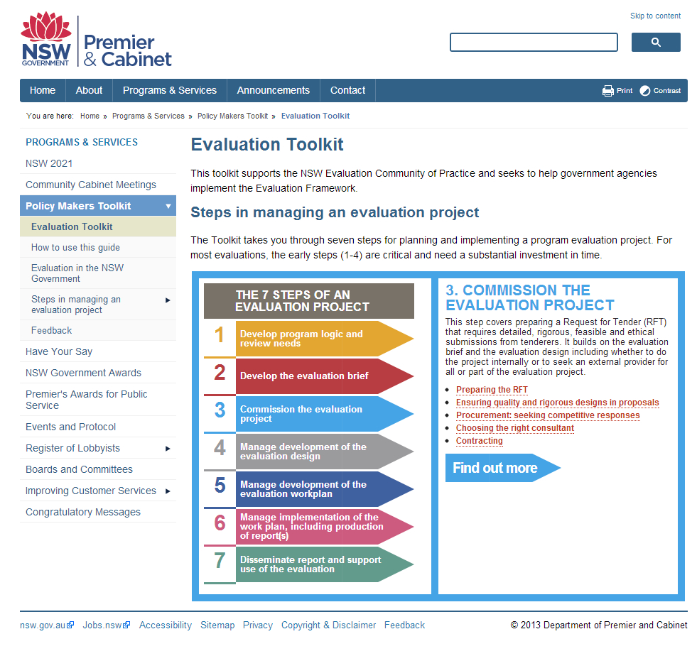 Nsw Government Evaluation Toolkit | Better Evaluation With Website Evaluation Report Template