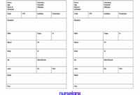 Nurse Brain Worksheet | Printable Worksheets And Activities for Nurse Shift Report Sheet Template