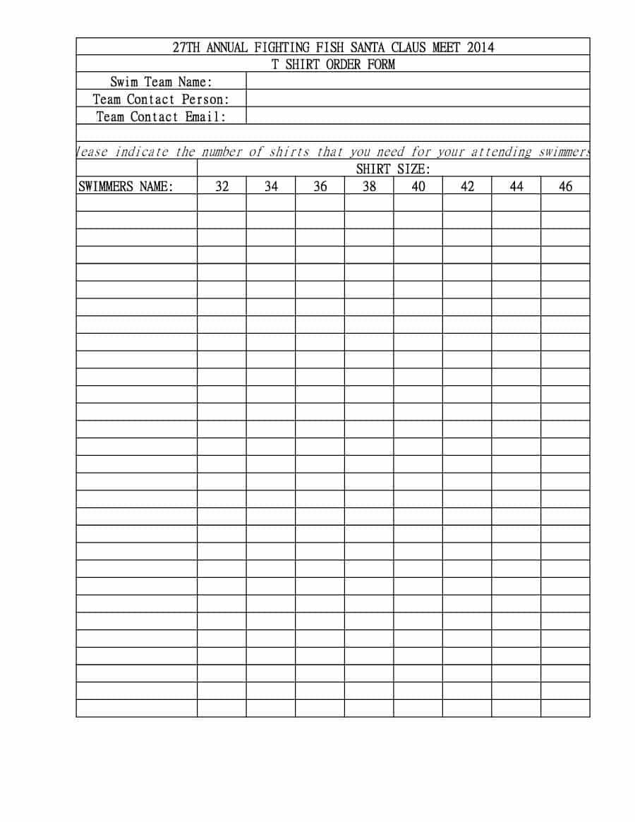 Order Forms Templates – Dalep.midnightpig.co For Blank T Shirt Order Form Template