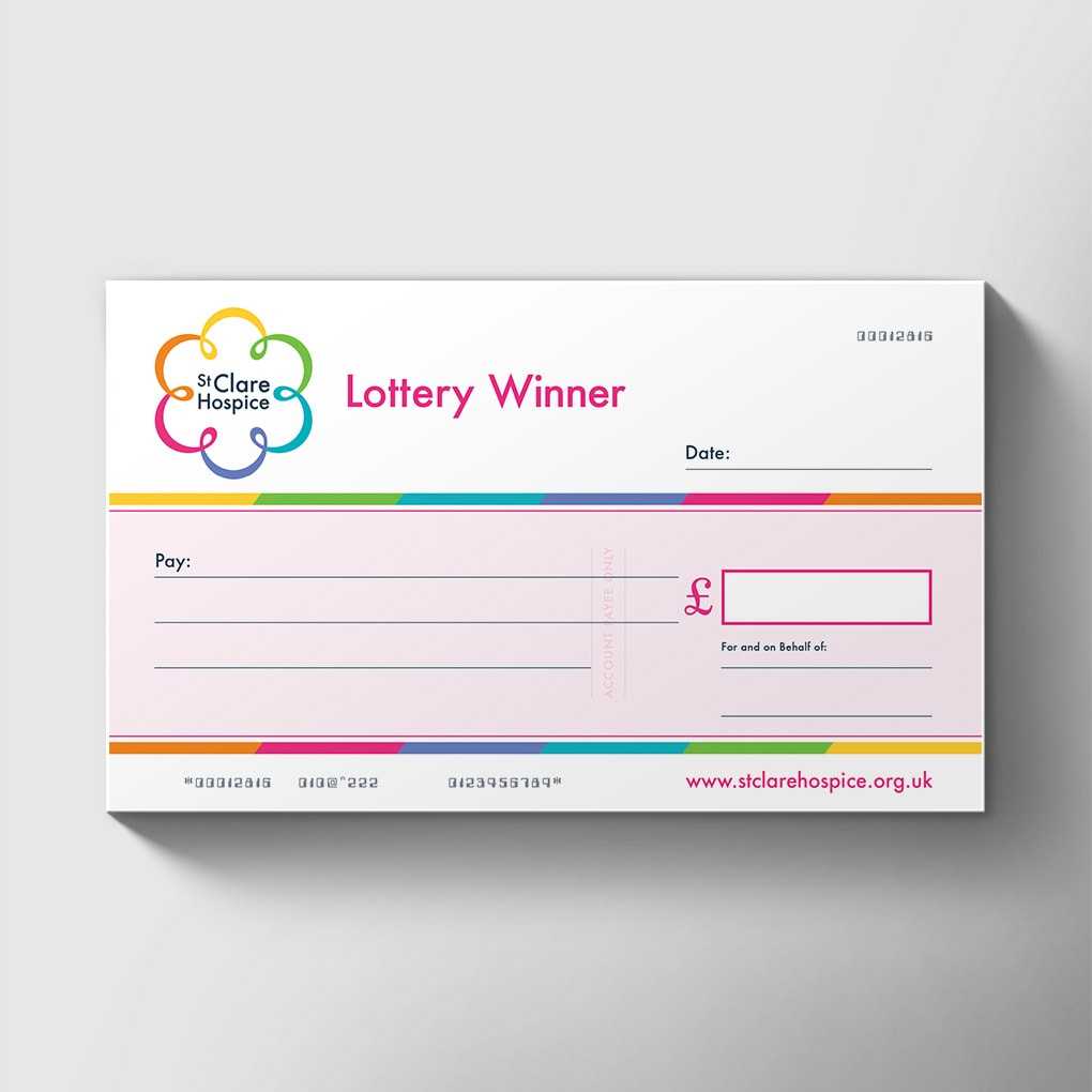 Order Large Reusable Lottery Presentation Novelty Cheques Within Blank Cheque Template Uk