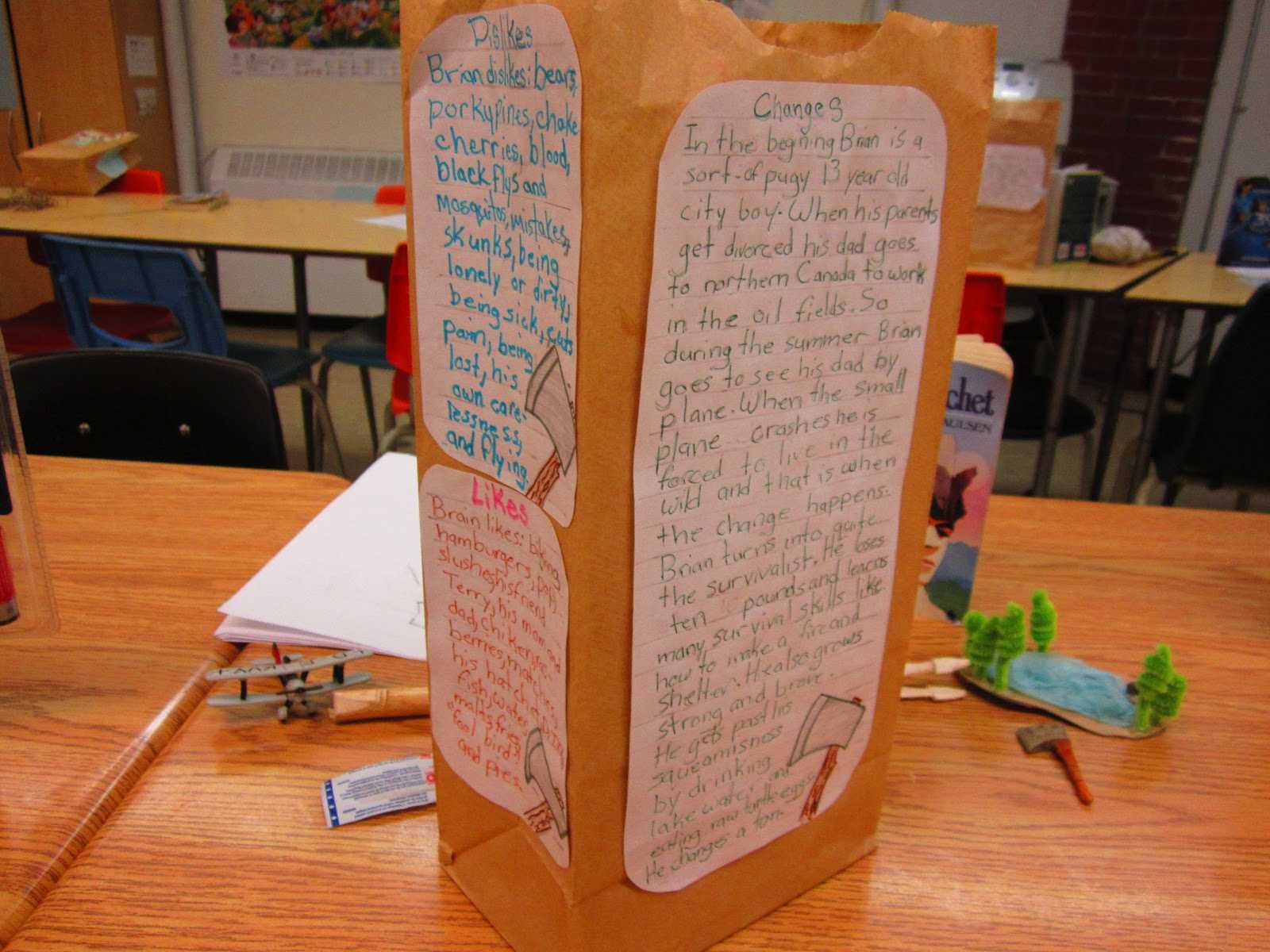 Paper Bag Characterization | Runde's Room Intended For Paper Bag Book Report Template