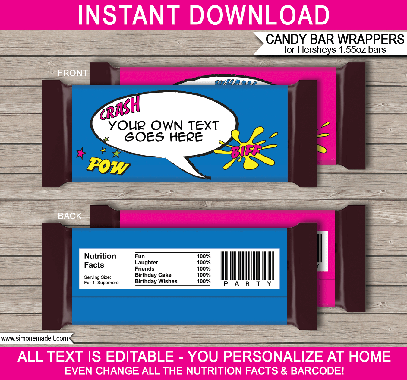 Personalized Candy Bar Wrappers Template – Dalep.midnightpig.co For Candy Bar Wrapper Template Microsoft Word