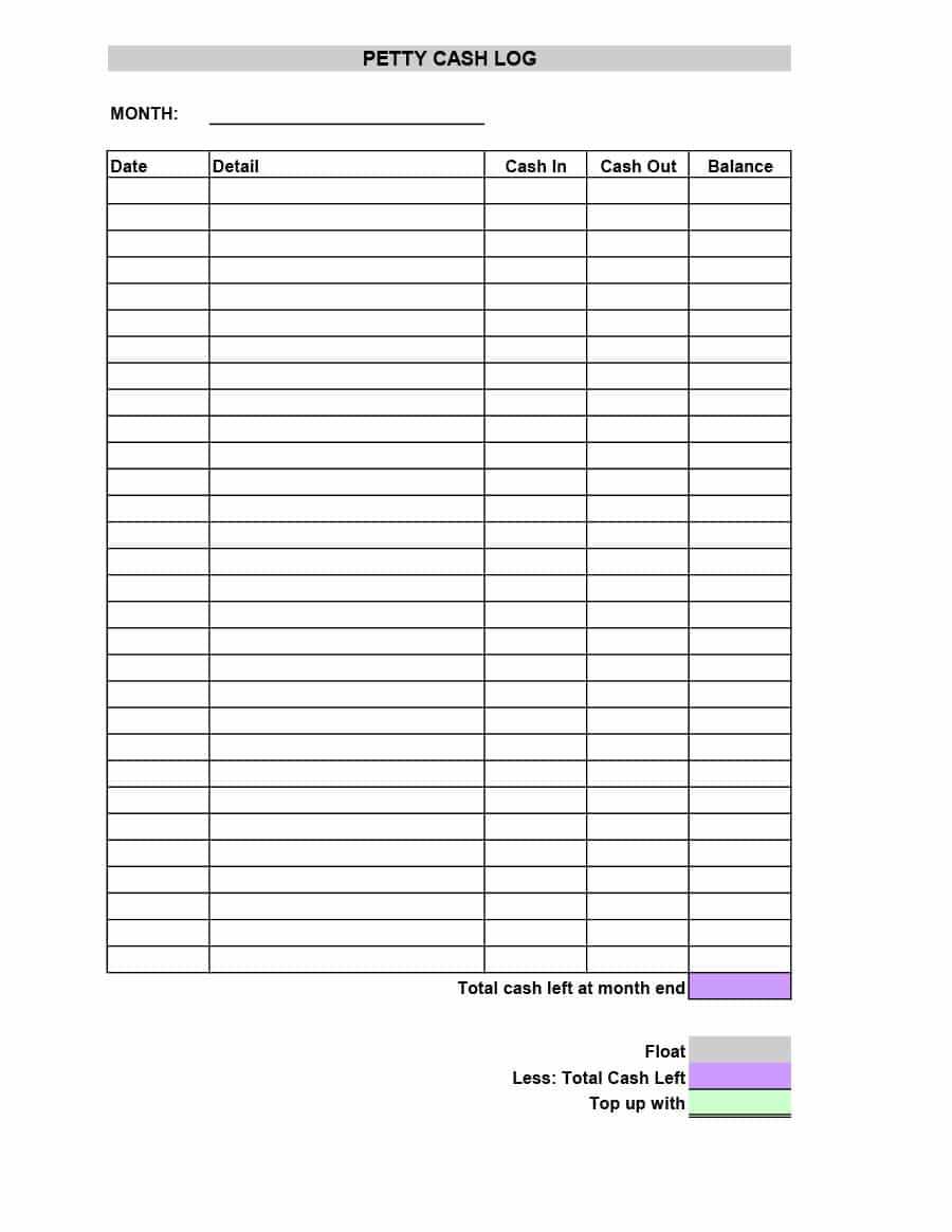 Petty Cash Spreadsheet - Calep.midnightpig.co Within Petty Cash Expense Report Template