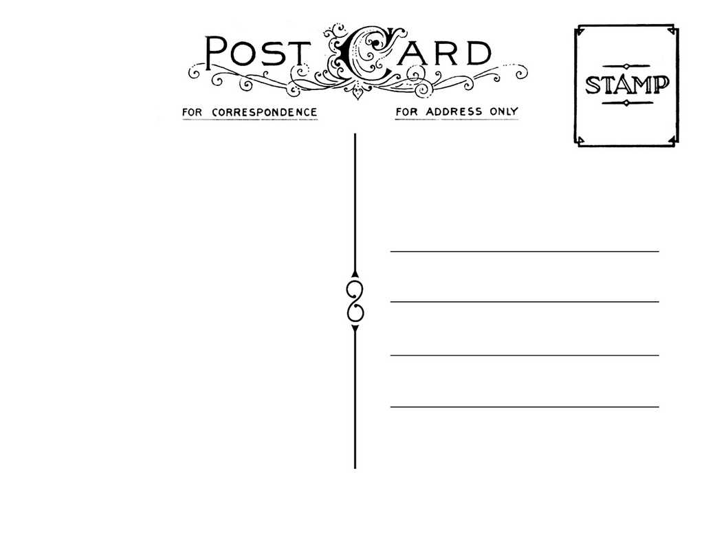 Postcardpedia: Free Printable Postcard Templates In Microsoft Word 4X6 Postcard Template
