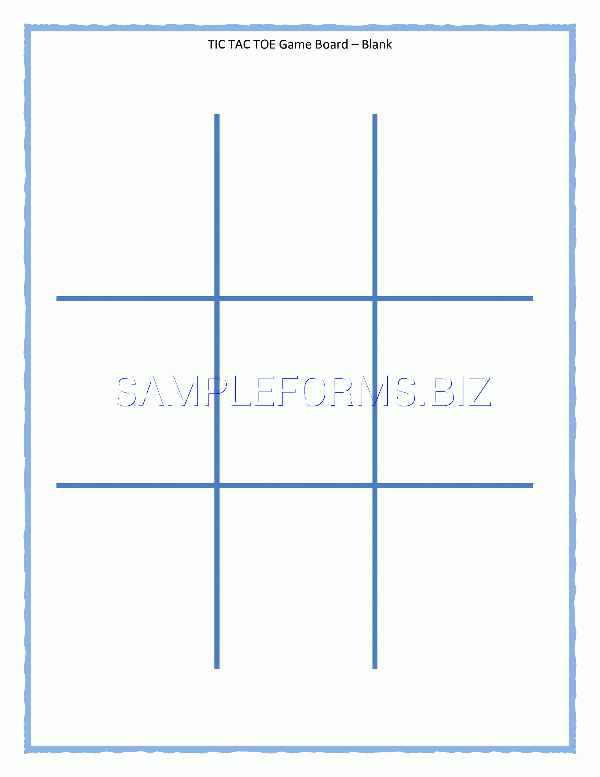 Preview Pdf Tic Tac Toe Game Board, 1 Throughout Tic Tac Toe Template Word