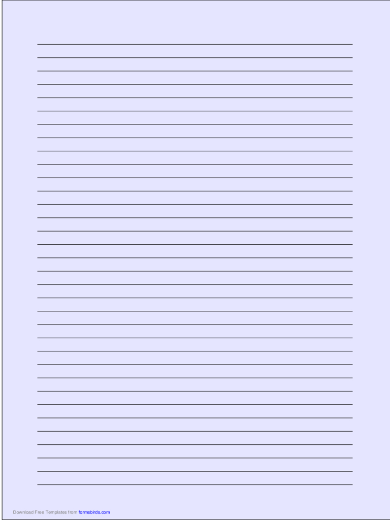 Printable A4 Size Lined Paper – Calep.midnightpig.co Inside Ruled Paper Template Word